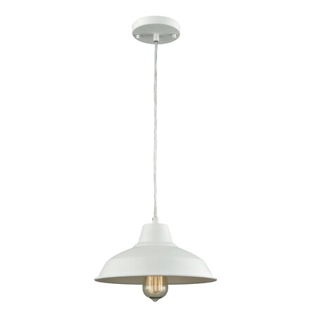 Thomas Classic Loft 11'' Wide 1Light Mini Pendant, White CN770144
